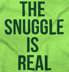 The Snuggle Is Real Romper Bodysuit-Direct To Garment Print-Brisco Baby