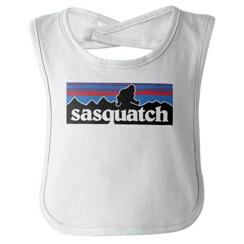 Sasquatch Mountain Infant Baby Bib-Direct To Garment Print-Brisco Baby