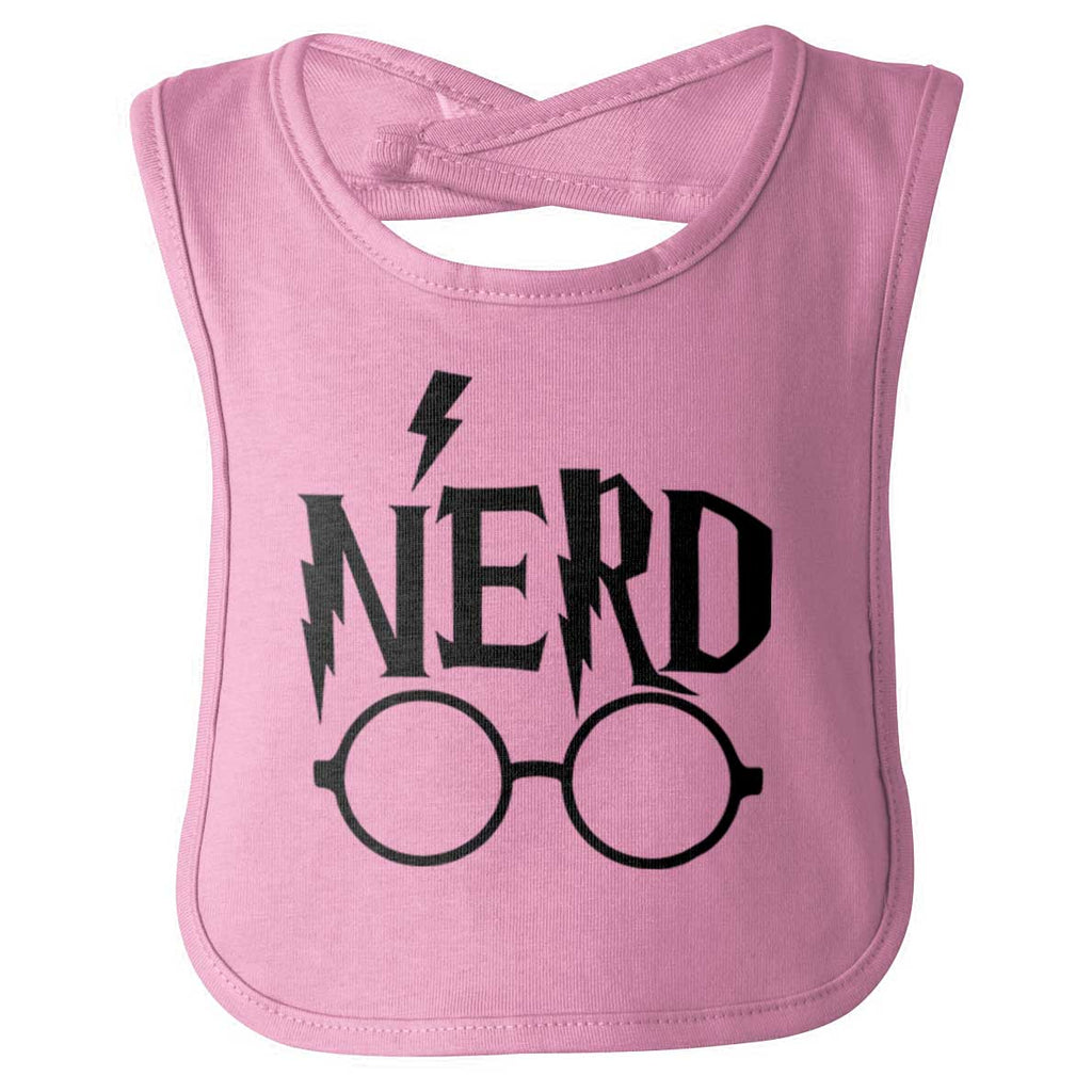 Nerd Harry Potter Infant Baby Bib-Direct To Garment Print-Brisco Baby