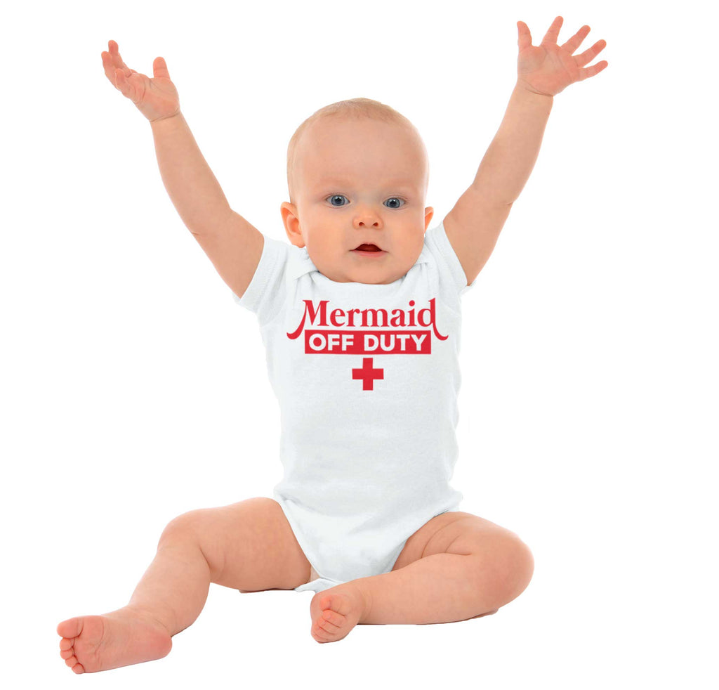 Mermaid Off Duty Romper Bodysuit-Direct To Garment Print-Brisco Baby