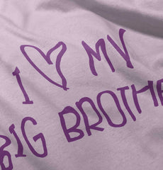 I Love My Big Brother Infant Baby Bib-Direct To Garment Print-Brisco Baby