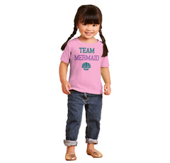 Team Mermaid Infant Toddler T Shirt-Direct To Garment Print-Brisco Baby