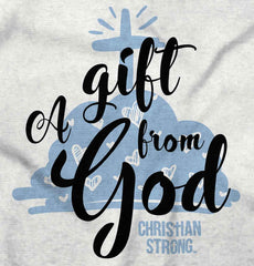 Gift From God Infant Baby Bib-Direct To Garment Print-Brisco Baby