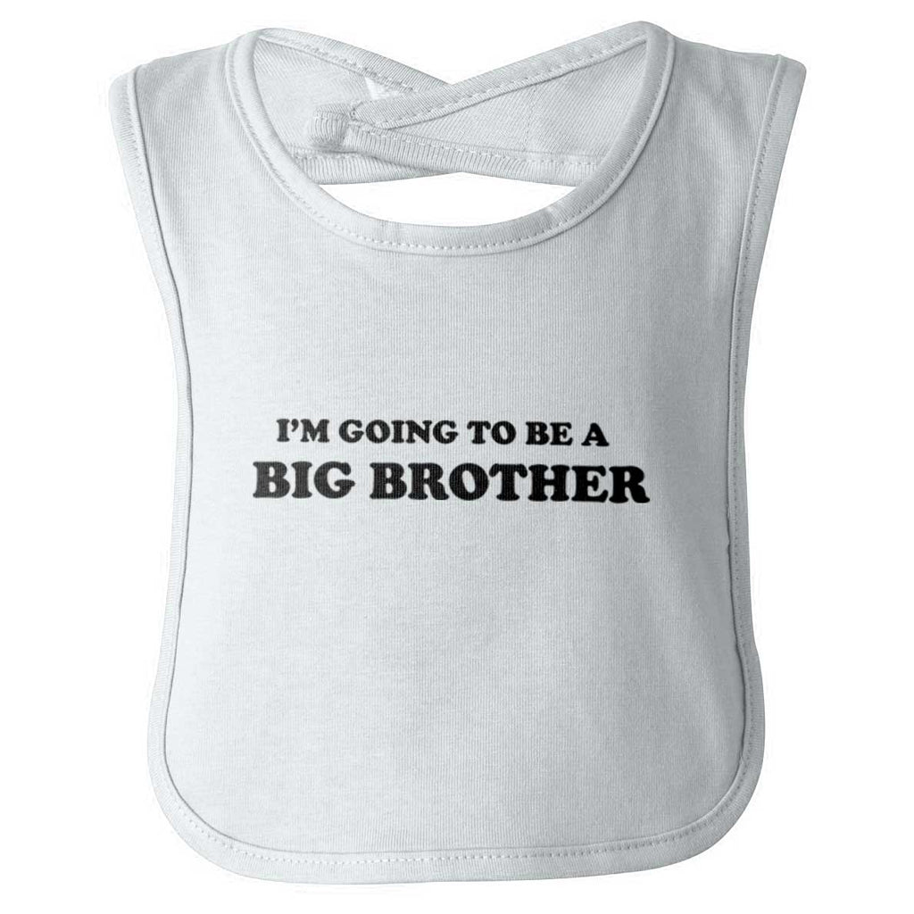 I'm Going To Be A Big Brother Infant Baby Bib-Direct To Garment Print-Brisco Baby