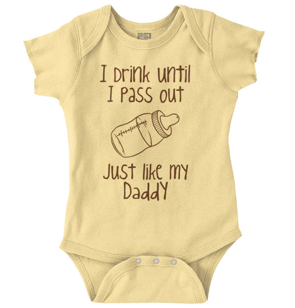 Like My Daddy Romper Bodysuit-Direct To Garment Print-Brisco Baby