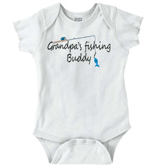 Grandpa Fishing Romper Bodysuit-Direct To Garment Print-Brisco Baby