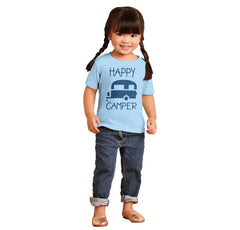Happy Camper Infant Toddler T Shirt-Direct To Garment Print-Brisco Baby