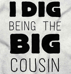 Dig Big Cousin Infant Baby Bib-Direct To Garment Print-Brisco Baby