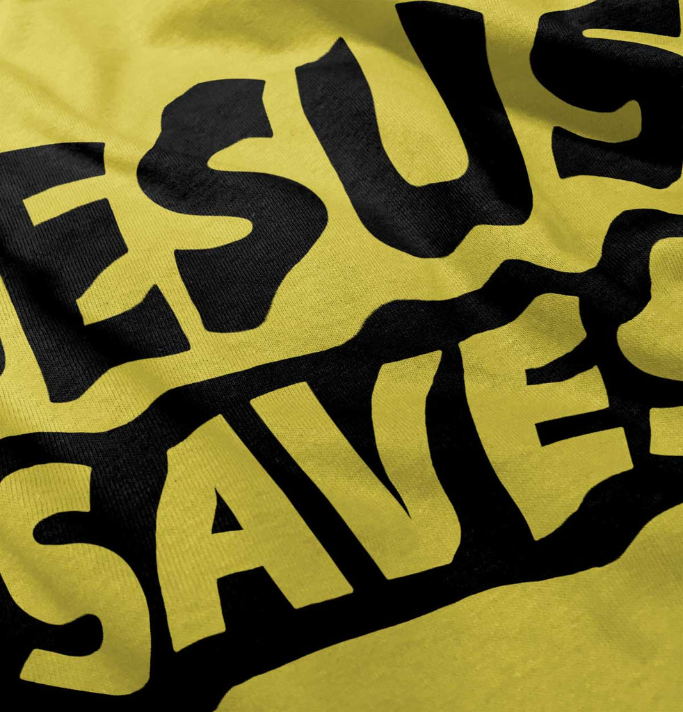 Jesus Saves Romper Bodysuit-Direct To Garment Print-Brisco Baby