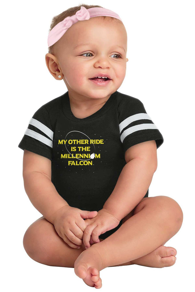 Other Ride Millennium Football Romper Bodysuit-Direct To Garment Print-Brisco Baby