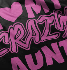 Crazy Aunt Toddler Ruffled Trim T-Shirt-Direct To Garment Print-Brisco Baby