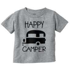 Happy Camper Infant Toddler T Shirt-Direct To Garment Print-Brisco Baby