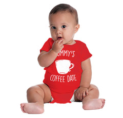 Mommy's Coffee Date Romper Bodysuit-Direct To Garment Print-Brisco Baby