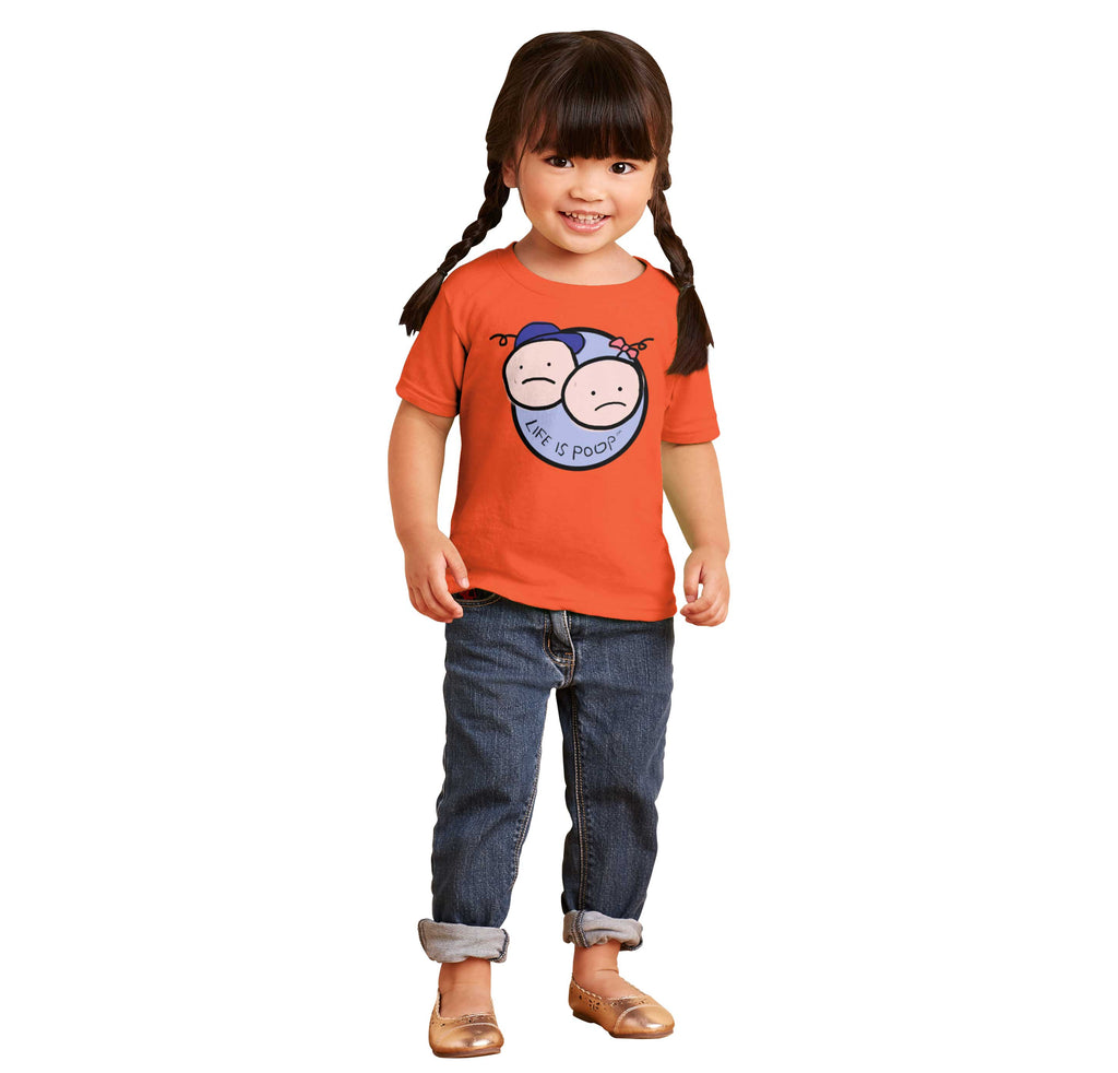 Boy and Girl Logo Infant Toddler T Shirt-Direct To Garment Print-Brisco Baby
