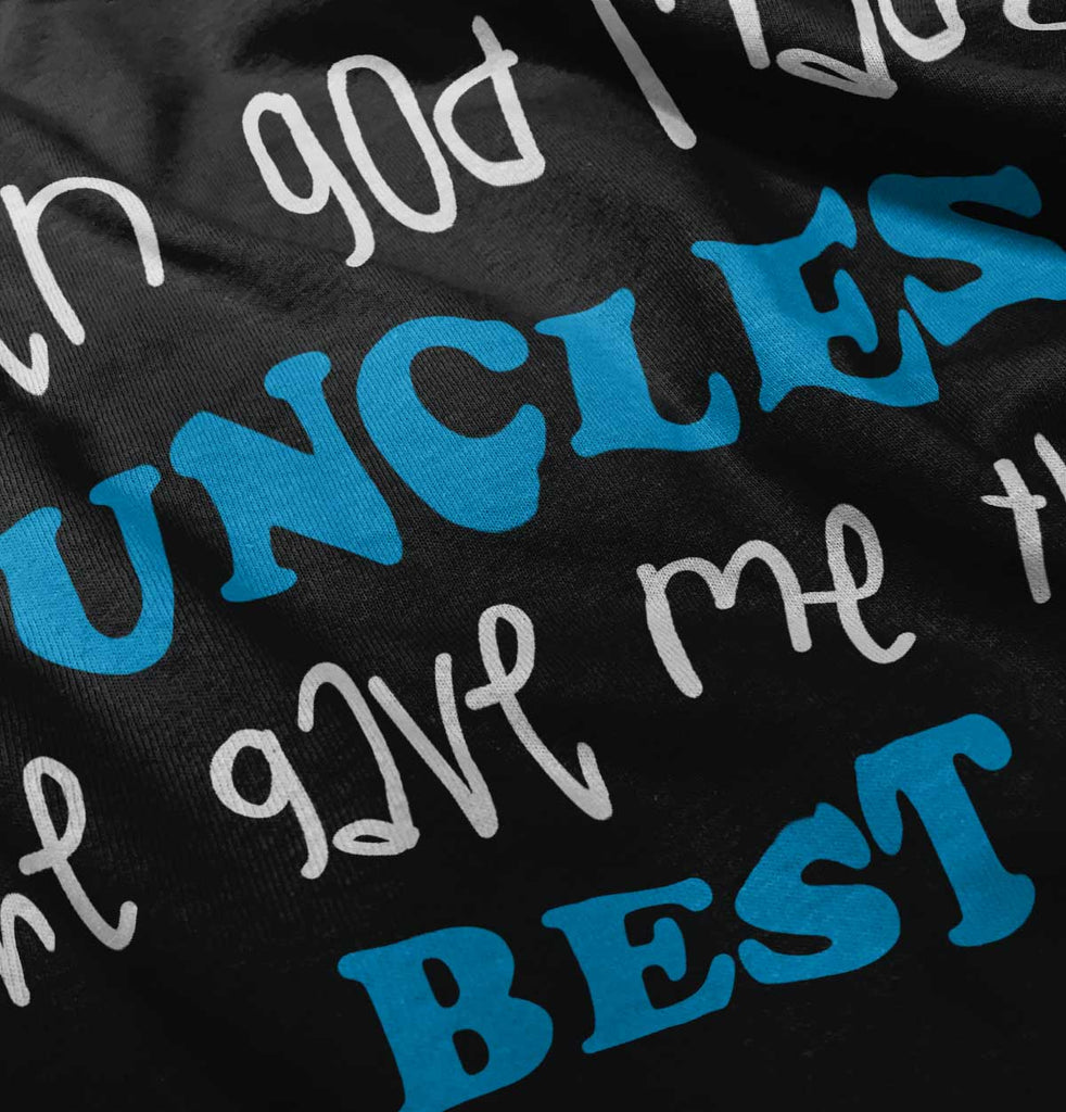 When God Made Uncles Infant Toddler T Shirt-Direct To Garment Print-Brisco Baby