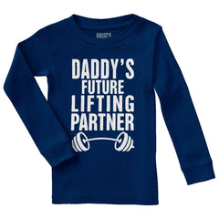 Lifting Partner Solid Baby Pajama Top-Direct To Garment Print-Brisco Baby