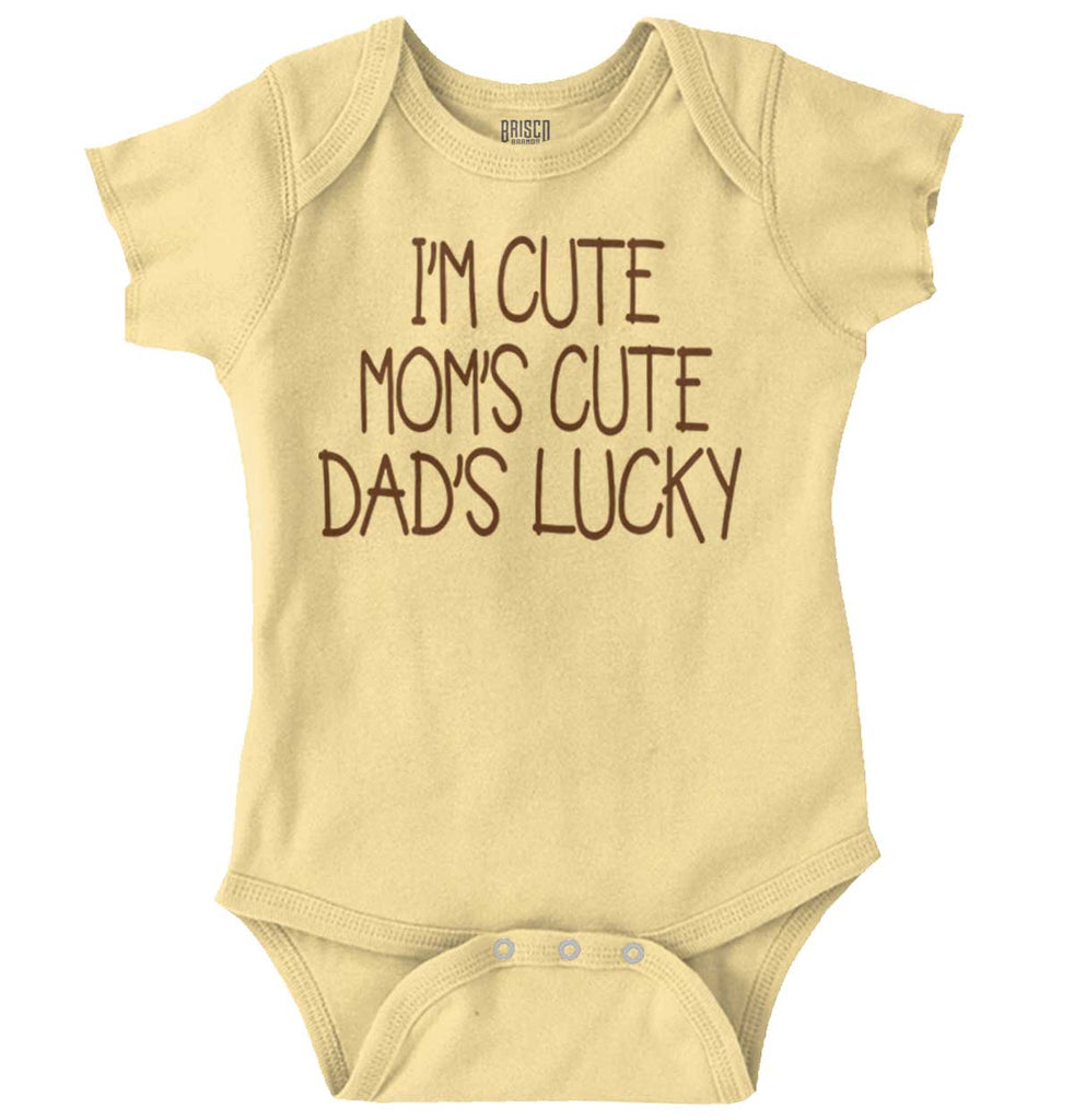 Dad's Lucky Romper Bodysuit-Direct To Garment Print-Brisco Baby