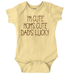 Dad's Lucky Romper Bodysuit-Direct To Garment Print-Brisco Baby