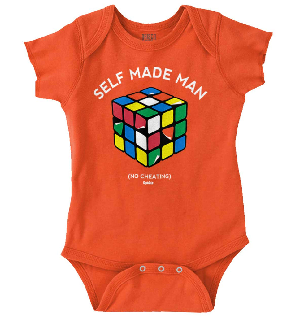 Self Made Man Romper Bodysuit-Direct To Garment Print-Brisco Baby