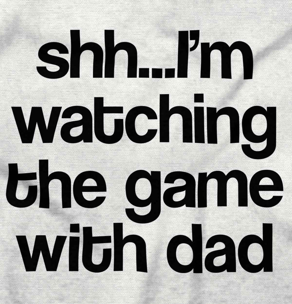 Watching the Game Football Romper Bodysuit-Direct To Garment Print-Brisco Baby