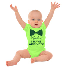 I Have Arrived Romper Bodysuit-Direct To Garment Print-Brisco Baby