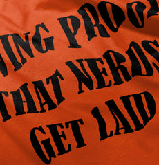 Nerds Get Laid Romper Bodysuit-Direct To Garment Print-Brisco Baby