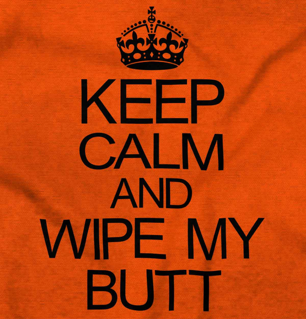 Wipe My Butt Romper Bodysuit-Direct To Garment Print-Brisco Baby