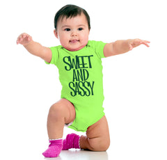 Sweet and Sassy Romper Bodysuit-Direct To Garment Print-Brisco Baby