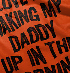 Waking Up Daddy Romper Bodysuit-Direct To Garment Print-Brisco Baby