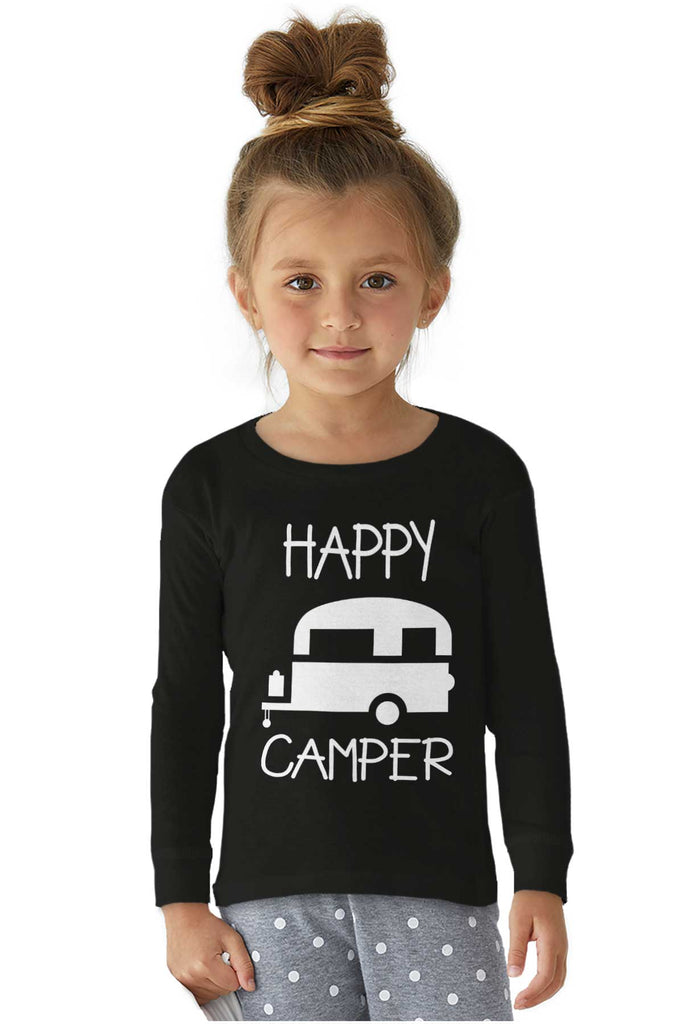 Happy Camper Solid Baby Pajama Top-Direct To Garment Print-Brisco Baby