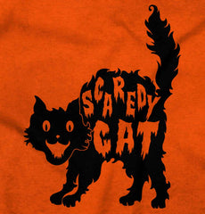 Scaredy Cat Infant Toddler T Shirt-Direct To Garment Print-Brisco Baby