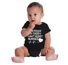 Can't Resist Nurses Romper Bodysuit-Direct To Garment Print-Brisco Baby