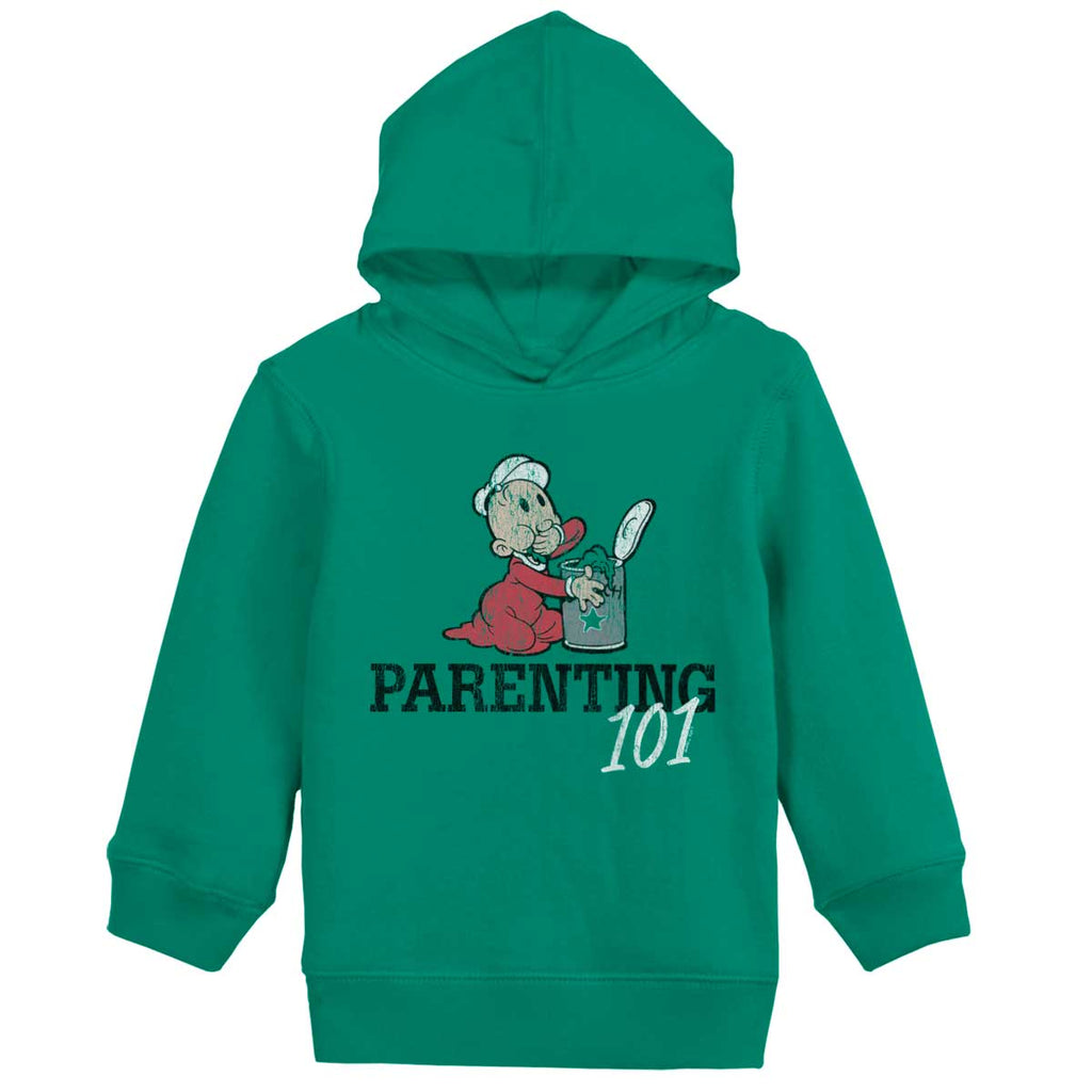 Parenting 101 Toddler Pullover Hoodie-Direct To Garment Print-Brisco Baby