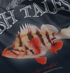 Tiger Rockfish Romper Bodysuit-Direct To Garment Print-Brisco Baby