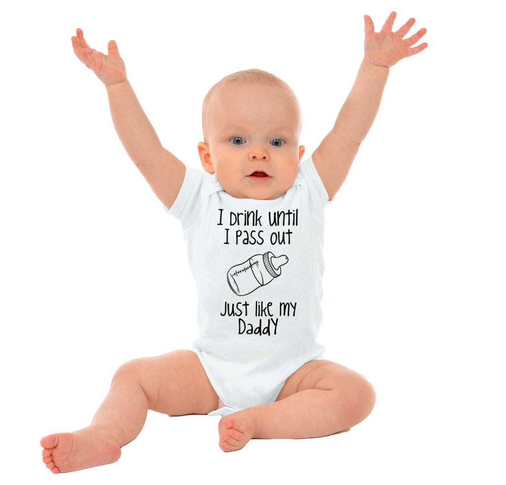 Like My Daddy Romper Bodysuit-Direct To Garment Print-Brisco Baby