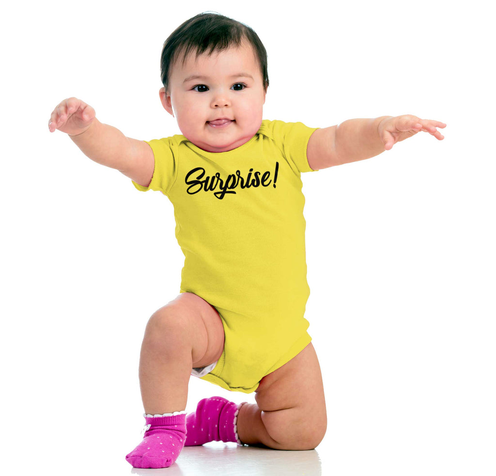 Surprise! Romper Bodysuit-Direct To Garment Print-Brisco Baby