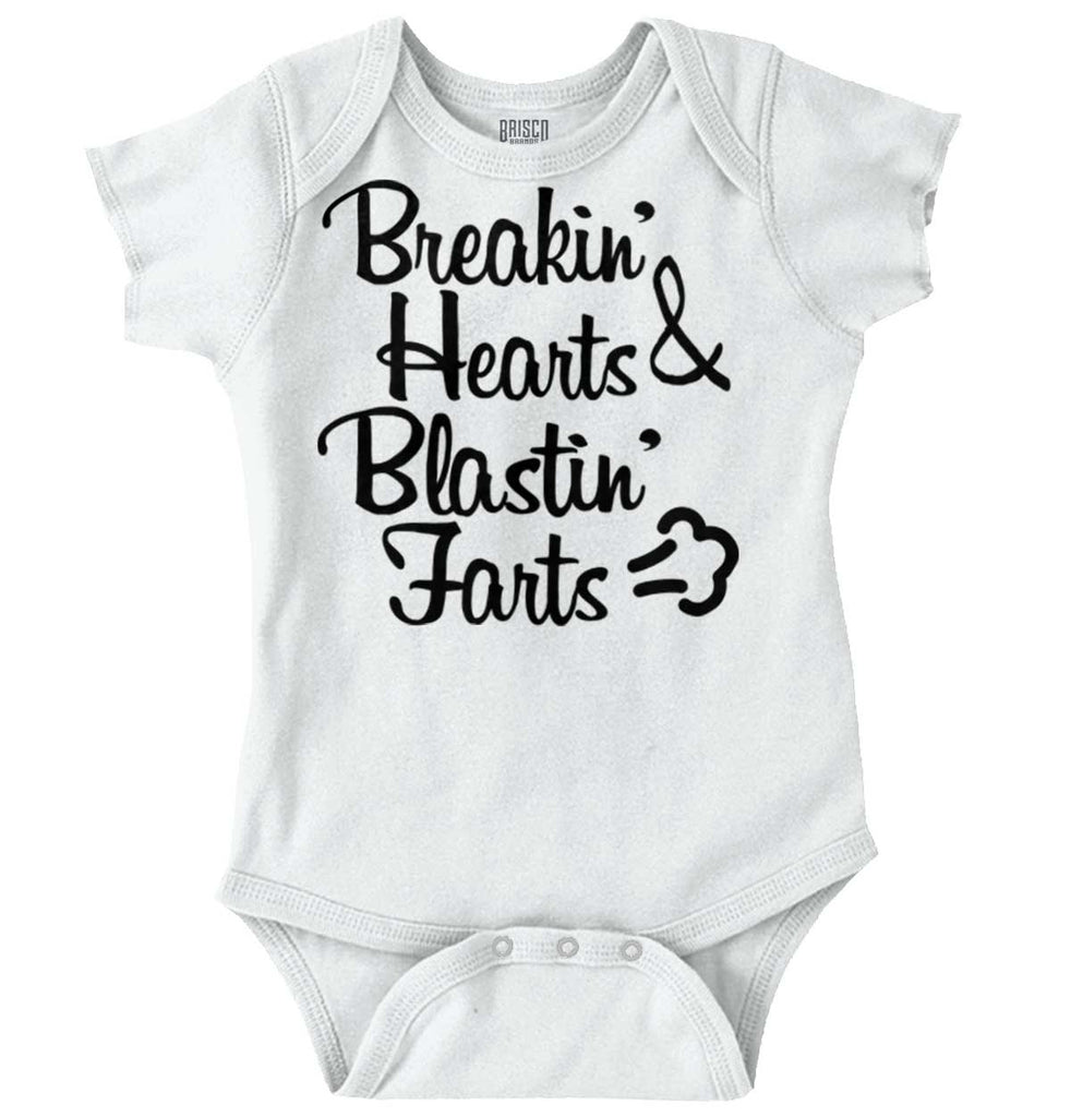 Blastin Farts Romper Bodysuit-Direct To Garment Print-Brisco Baby