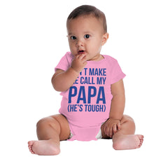 Don't Make Me Call Papa Romper Bodysuit-Direct To Garment Print-Brisco Baby