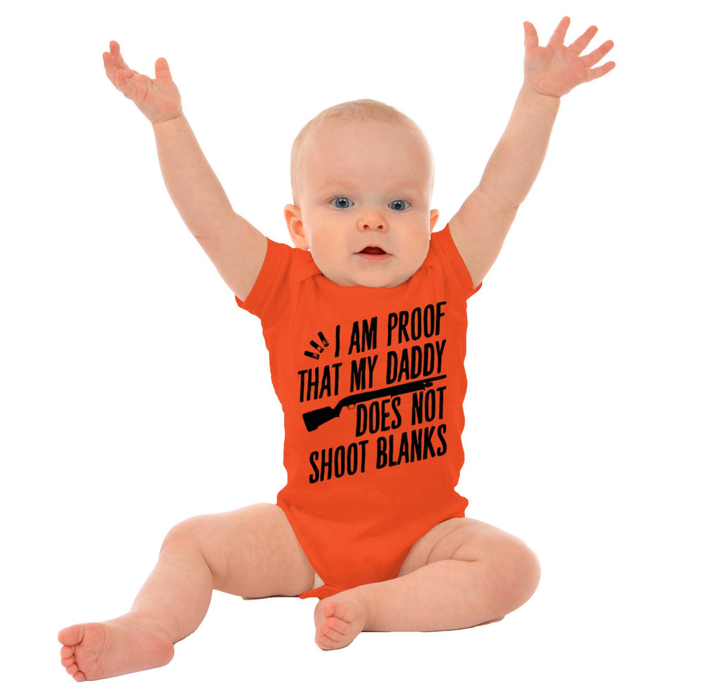 Proof Daddy Shoots Romper Bodysuit-Direct To Garment Print-Brisco Baby