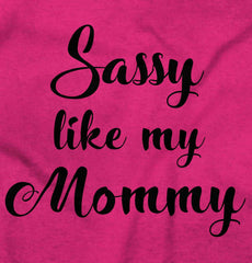 Sassy Like Mommy Romper Bodysuit-Direct To Garment Print-Brisco Baby