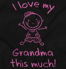 Love My Grandma Toddler Ruffle Bottom Tee-Direct To Garment Print-Brisco Baby