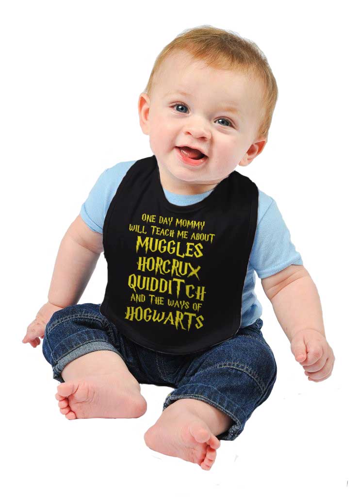 Muggles Horcrux Quidditch Infant Baby Bib-Direct To Garment Print-Brisco Baby