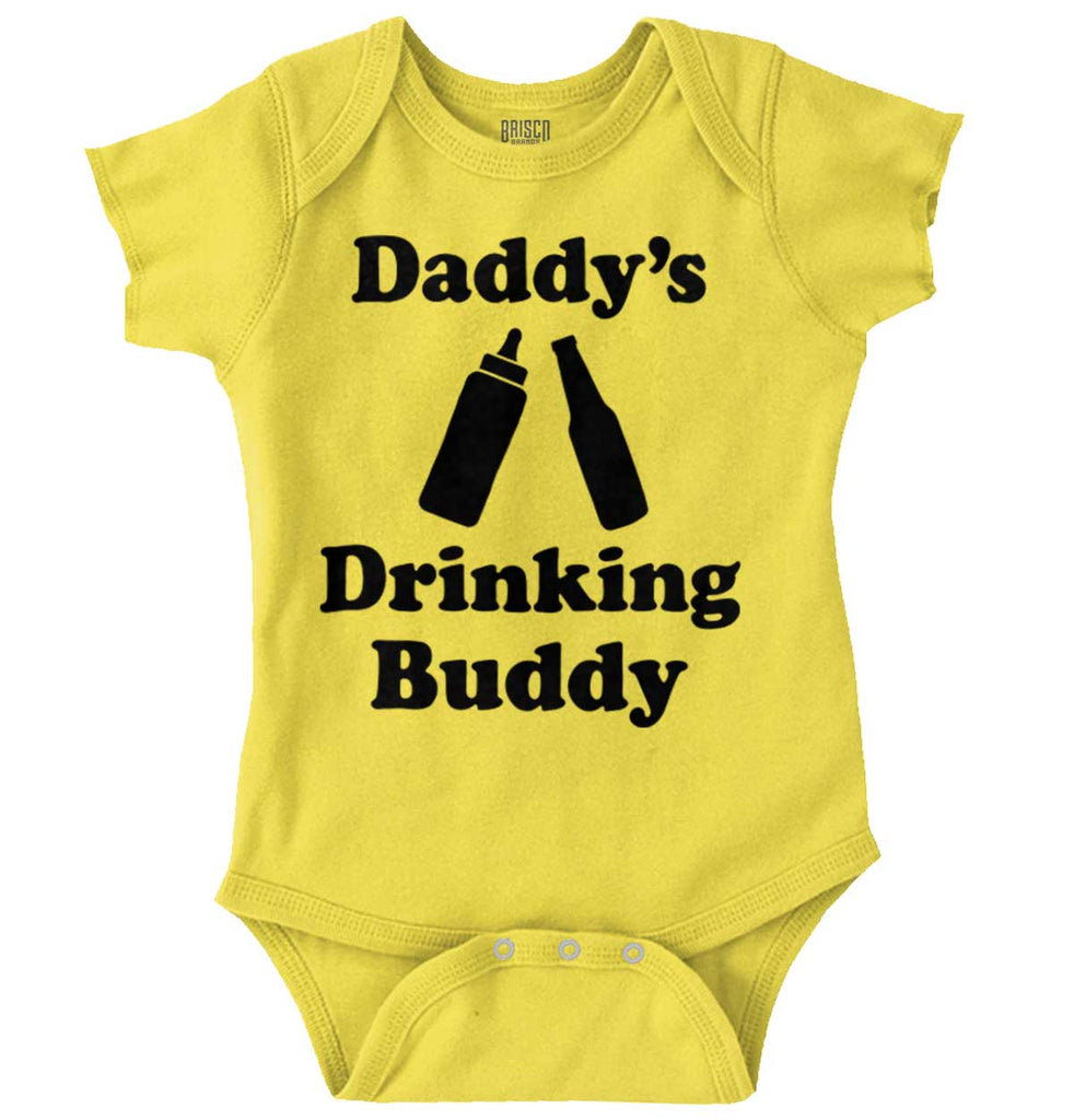 Drinking Buddy Romper Bodysuit-Direct To Garment Print-Brisco Baby