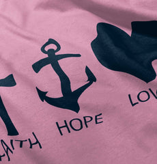 Faith Anchor Love Infant Toddler T Shirt-Direct To Garment Print-Brisco Baby