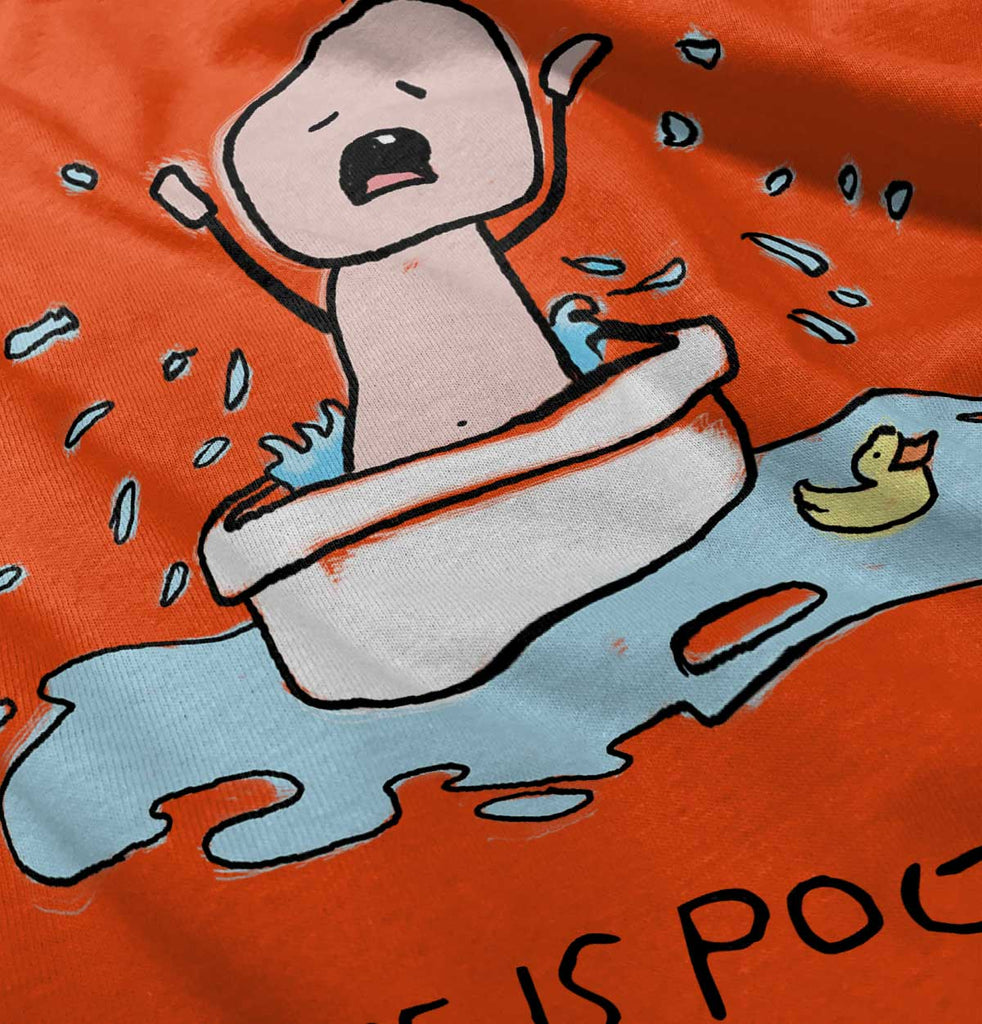 Crying Bath Infant Toddler T Shirt-Direct To Garment Print-Brisco Baby