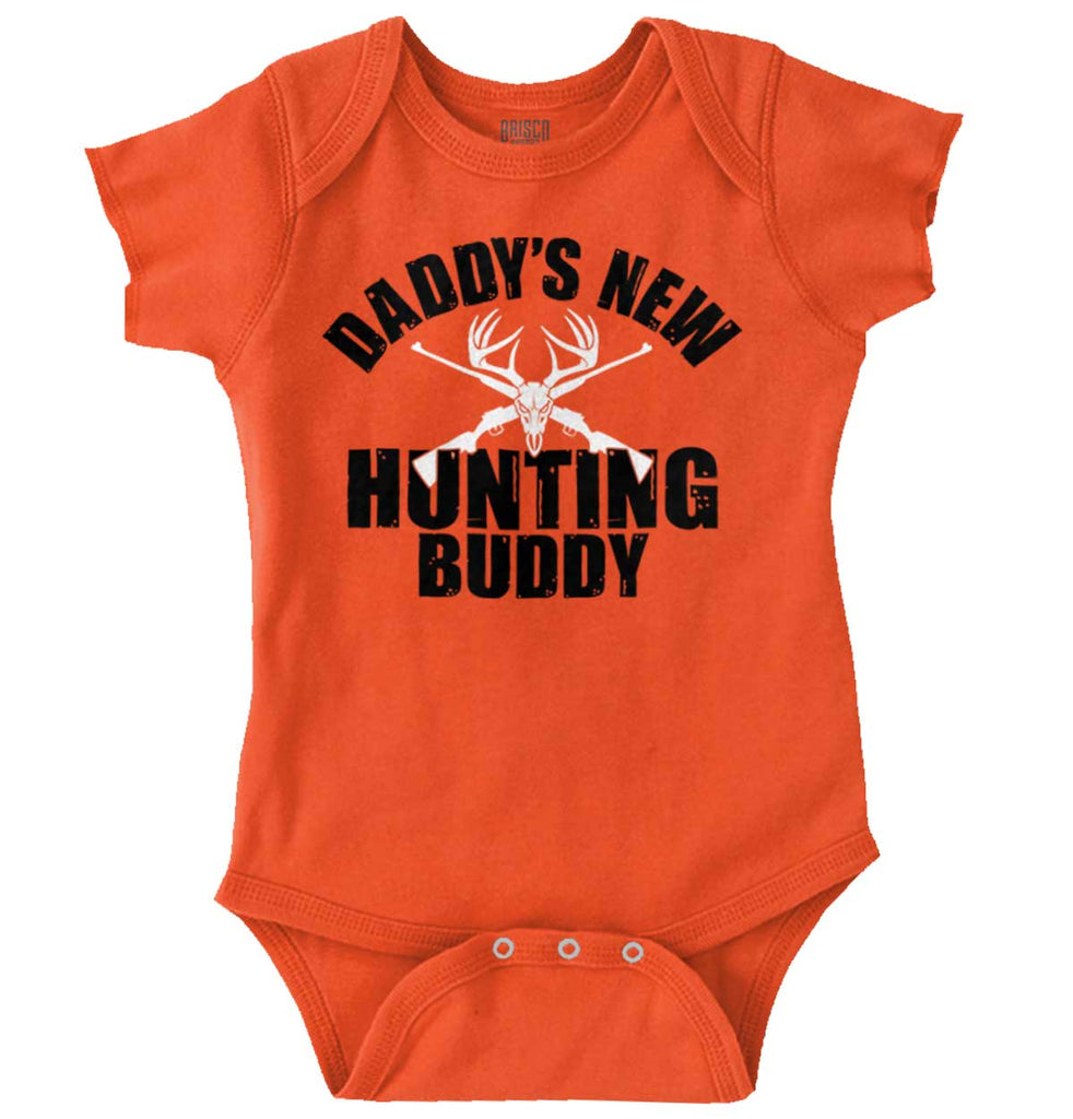 New Deer Hunting Buddy Romper Bodysuit-Direct To Garment Print-Brisco Baby