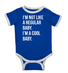 Cool Baby Ringer Romper Bodysuit-Direct To Garment Print-Brisco Baby