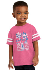 Slush O Clock Somewhere Toddler Football Jersey Tee-Direct To Garment Print-Brisco Baby