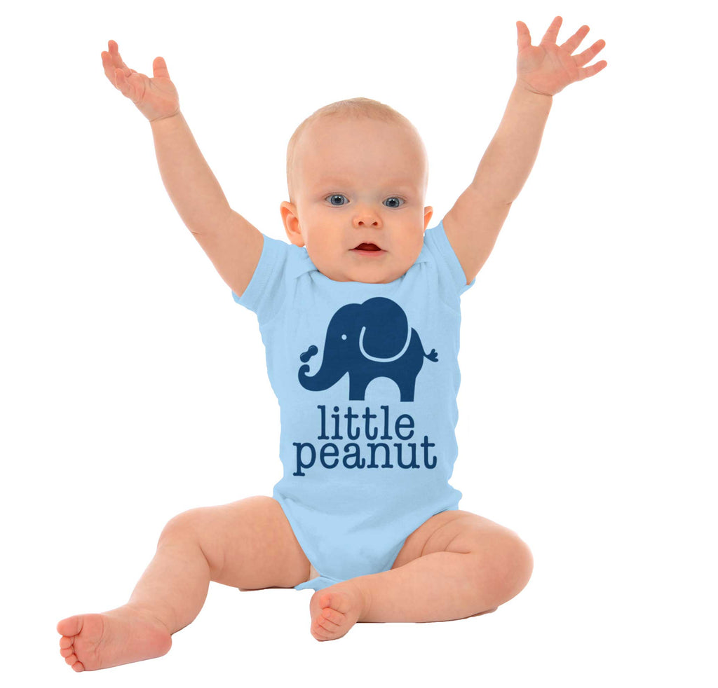 Elephant Peanut Romper Bodysuit-Direct To Garment Print-Brisco Baby