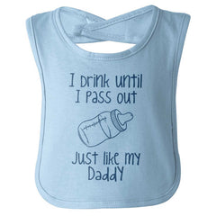 Like My Daddy Infant Baby Bib-Direct To Garment Print-Brisco Baby